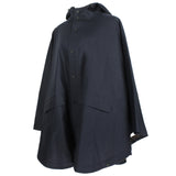 Hermès Allure rain cape in dark indigo waterproof cotton blend fabric