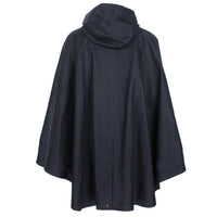 Hermès Allure rain cape in dark indigo waterproof cotton blend fabric