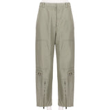 Stella McCartney cargo trousers in a khaki cotton blend fabric