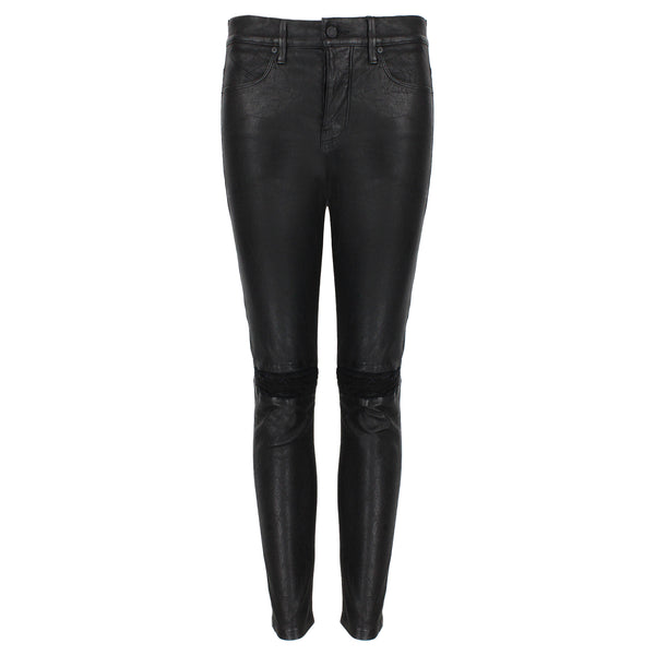RTA (Road to Awe) skinny fit lambskin leather trousers in black