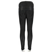 RTA (Road to Awe) skinny fit lambskin leather trousers in black
