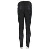 RTA (Road to Awe) skinny fit lambskin leather trousers in black