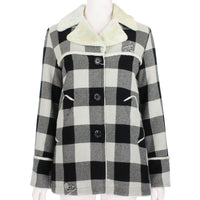 Mastermind Japan Serenade checked jacket in black and cream