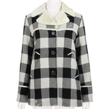 Mastermind Japan Serenade checked jacket in black and cream