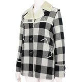 Mastermind Japan Serenade checked jacket in black and cream