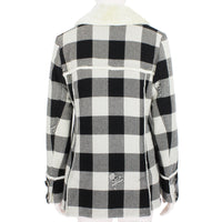 Mastermind Japan Serenade checked jacket in black and cream