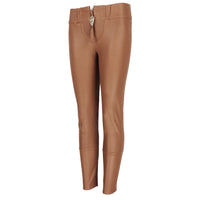 Thomas Wylde skinny fit tan leather trousers