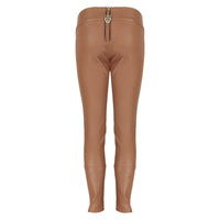 Thomas Wylde skinny fit tan leather trousers