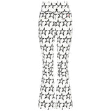 Perfect Moment star print Aurora ski pants in off white and black