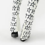 Perfect Moment star print Aurora ski pants in off white and black