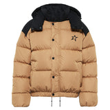 Perfect Moment down filled ski jacket in caramel and black