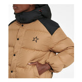 Perfect Moment down filled ski jacket in caramel and black