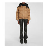 Perfect Moment down filled ski jacket in caramel and black