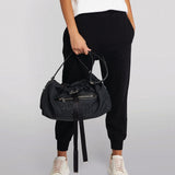 Alexander McQueen Bundle Bag in black canvas