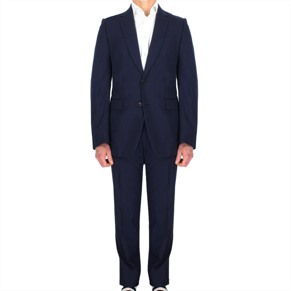 Dries Van Noten tailored slim-fitting suit in navy ink blue