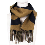 Hermes Casaque Grand Mors cashmere scarf in the marine and bronze colourway