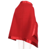 Celine cape in a luxurious red wool boucle fabric