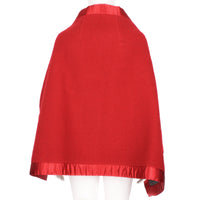 Celine cape in a luxurious red wool boucle fabric