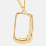 Jacquemus 'The Ovalo' J pendant necklace in a gold tone finish