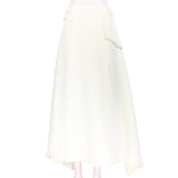 Raey midi wrap skirt in a luxurious cotton and linen blend twill fabric