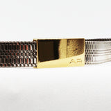 Alessandra Rich chainmail metal belt in a silver tone