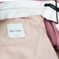 Paul Smith wool blend twill trousers in a candy pink tone