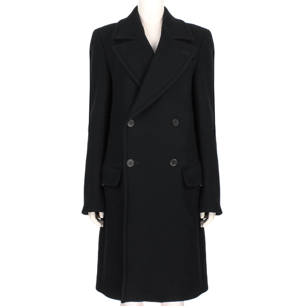 Ann Demeulermeester double breasted black coat