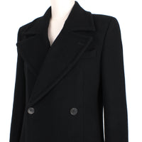 Ann Demeulermeester double breasted black coat