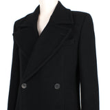 Ann Demeulermeester double breasted black coat