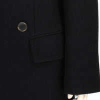 Ann Demeulermeester double breasted black coat