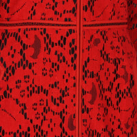 J. Mendel tailored fit dress in a lace panel construction