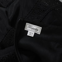 Temperley London skirt in black silk chiffon