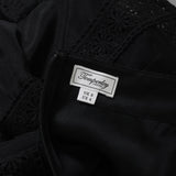 Temperley London skirt in black silk chiffon