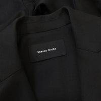 Simone Rocha double breasted fine wool jacket in black