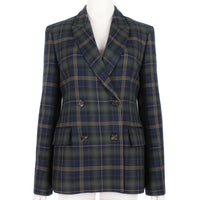 Mulberry luxurious tartan double breasted blazer