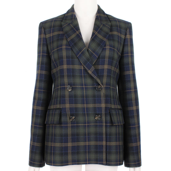 Mulberry luxurious tartan double breasted blazer
