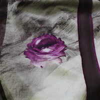 Alberta Ferretti silk satin shift dress in an abstract pattern