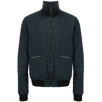 Dolce & Gabbana matelasse quilted jacket in a slate blue tone