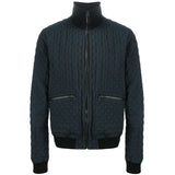 Dolce & Gabbana matelasse quilted jacket in a slate blue tone