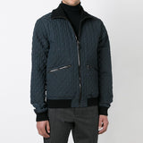 Dolce & Gabbana matelasse quilted jacket in a slate blue tone