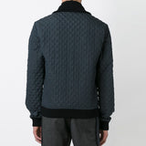 Dolce & Gabbana matelasse quilted jacket in a slate blue tone