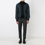 Dolce & Gabbana matelasse quilted jacket in a slate blue tone