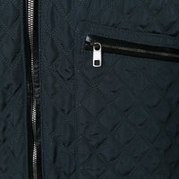 Dolce & Gabbana matelasse quilted jacket in a slate blue tone