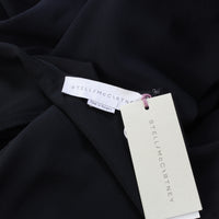 Stella McCartney colour block dress in black and midnight blue
