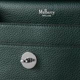 Mulberry grained leather crossbody Antony bag in green&nbsp;