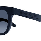 Alexander McQueen sunglasses in a midnight blue tone frame
