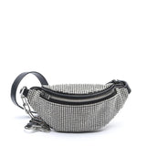 Alexander Wang rhinestone crossbody bag in black and silver