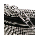 Alexander Wang rhinestone crossbody bag in black and silver