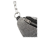 Alexander Wang rhinestone crossbody bag in black and silver