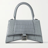 Balenciaga Hourglass Small Croc-Effect Leather Tote